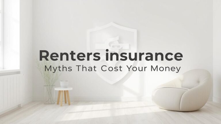Cover image for renters insurance myths guide.