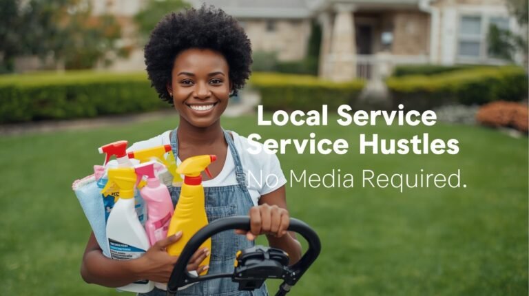 Cover image showing local service hustles without social media.