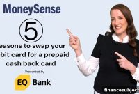 5 Reasons to Switch from Debit to a Prepaid Cash Back Card