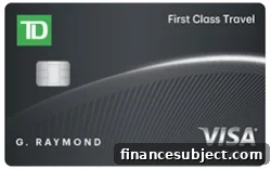 TD First Class Visa Infinite Card