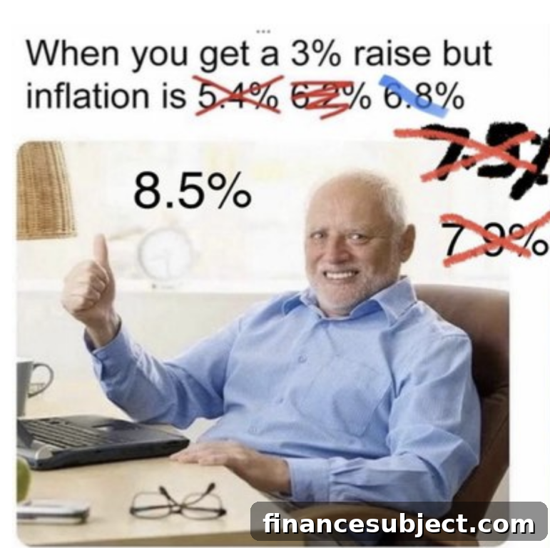 Cartoon about wages and inflation