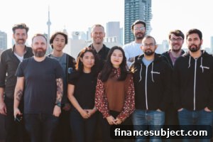 Shane Murphy with the Founded Technologies team in 2020