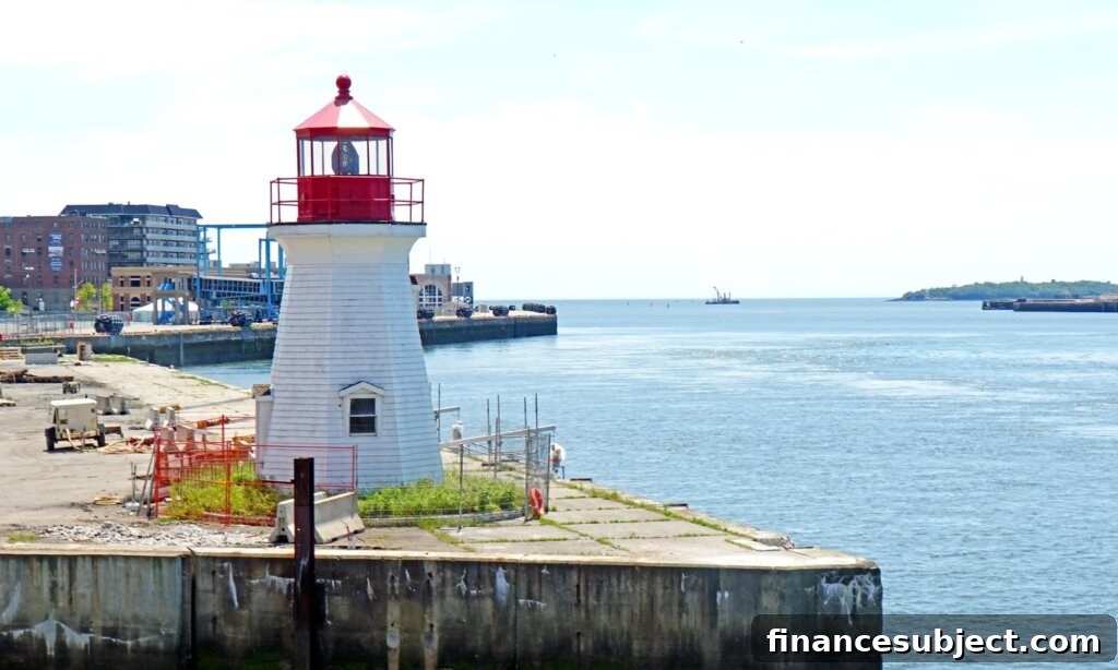 The Saint John Coast Guard Base Lighthouse in Saint John, New Brunswick