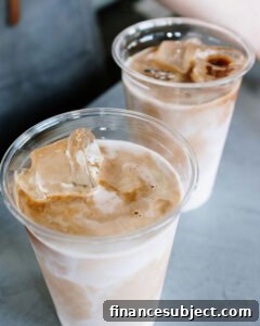 Cup of iced coffee