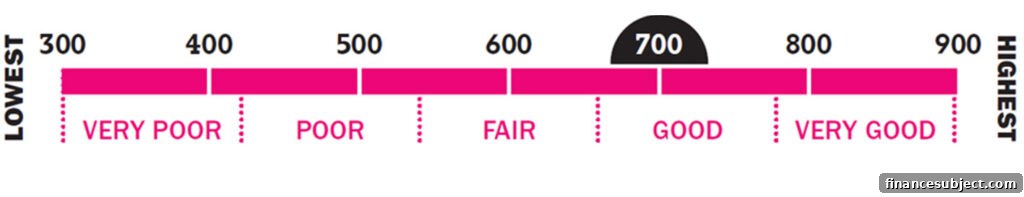 Credit score concept